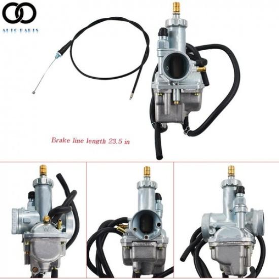 New Carburetor Carb & Throttle Cable for Kawasaki Bayou 220 250 KLF220 KLF250A
