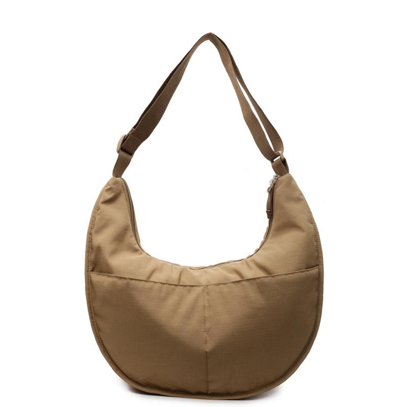 Simple casual dumpling bag large capacity lazy minimalist style shoulder bag street tide and messenger bag women