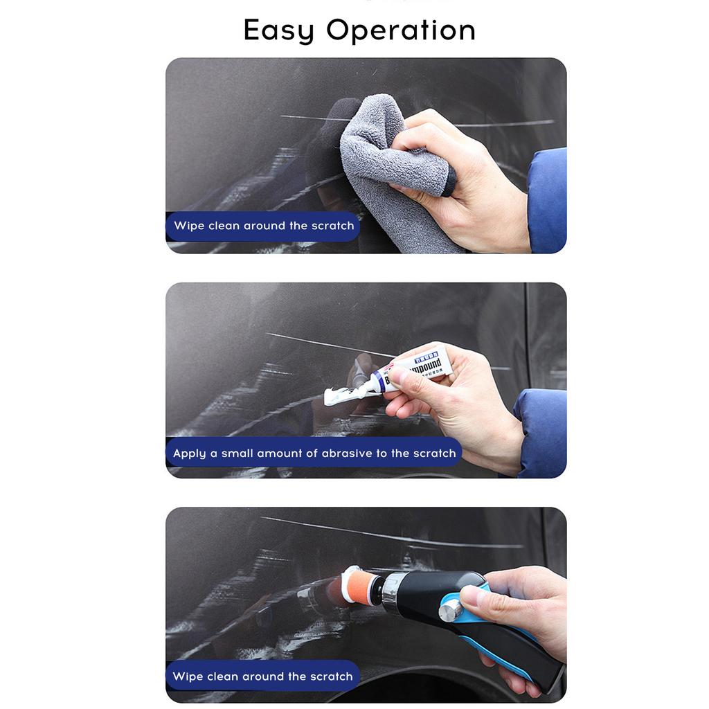 Electric USB Rechargeable Car Polisher Kit Mini Portable Automobile Grinding Scratch Repairing