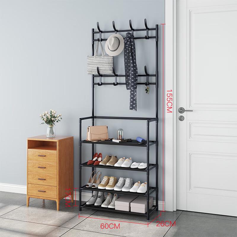 Yuanzu 5-Tier Metal Multi-functional Shoe & Hat Rack