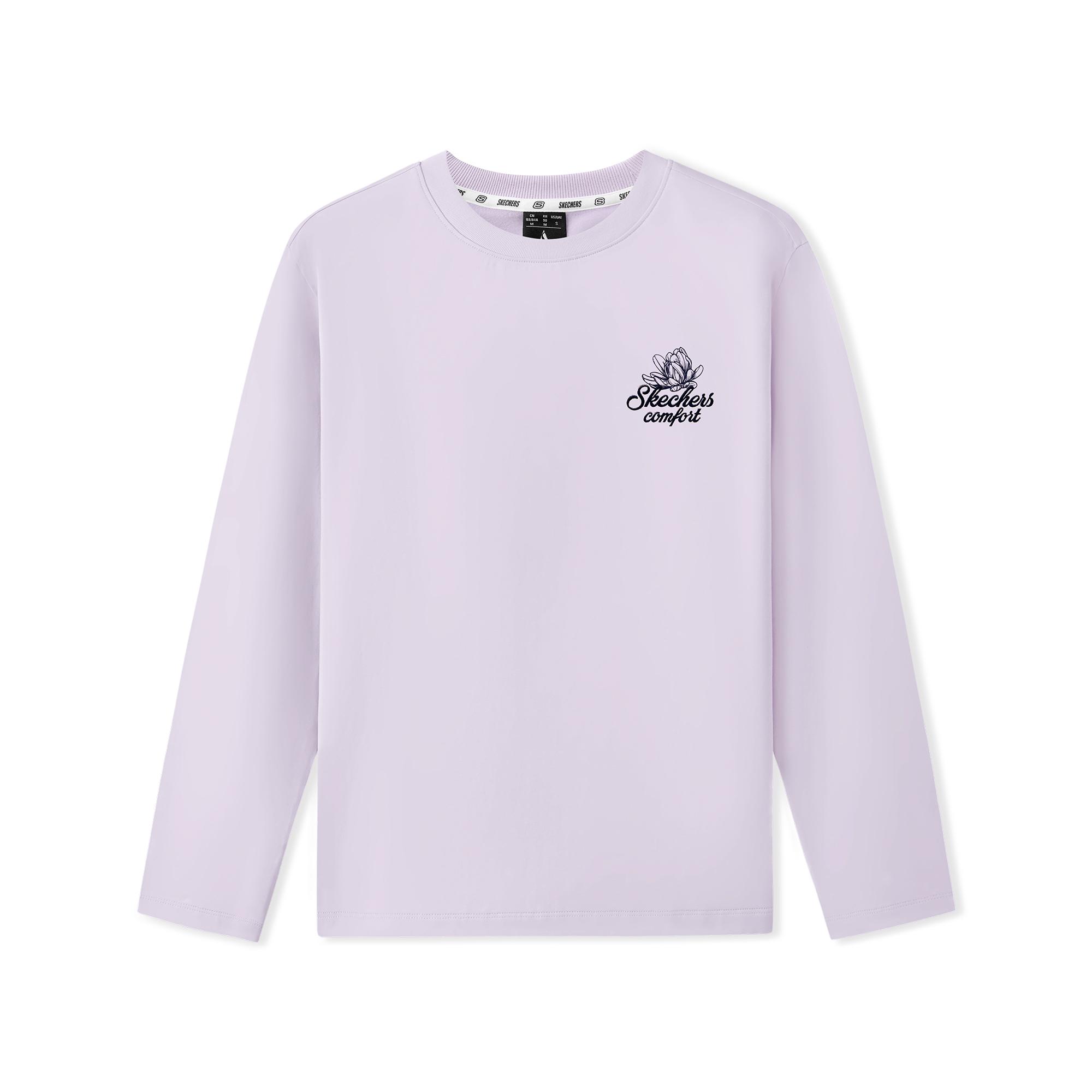 Skechers Sports Alliance Series Solid Long Sleeve T-Shirt Women Tops L425W097-04PG S