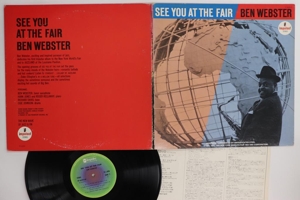 LP Record BEN WEBSTER - See You At The Fair YP8599AI IMPULSE! 1977 Japan Jazz Used