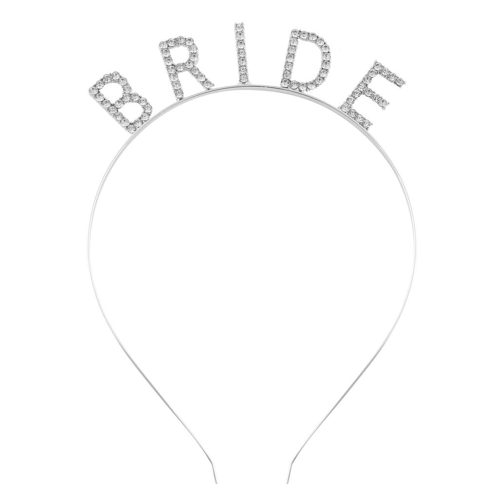 2026 Fashion Bridal Bow Embroidery Hairpin Pearl Hot Silver Shoulder Strap Bachelor Party Super Fairy Mesh Set