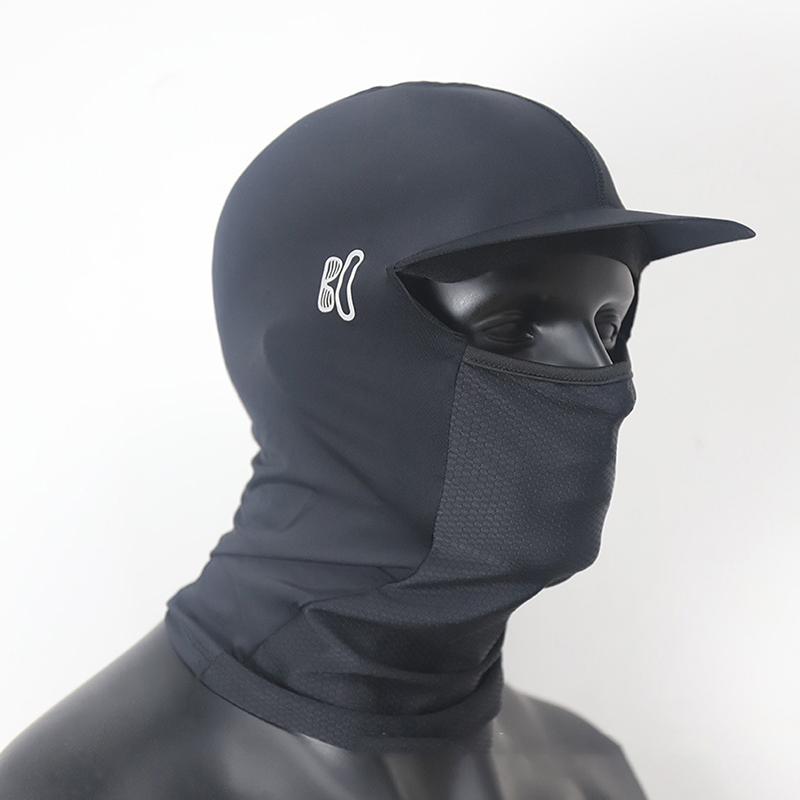 Gorro de Seda Helada de Verano Transpirable Elástico Anti-UV Pasamontañas con Visera Gorro para Casco de Ciclismo Running Protección Solar Cubre Cabeza
