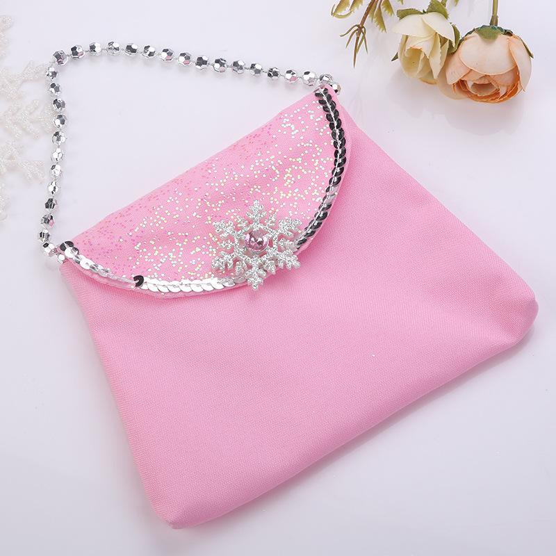 Princess Clothes Matching Cute Exquisite Bag Peach Heart Snowflake Cartoon Kids Coin Purse Crown Magic Wand Accessories Gift