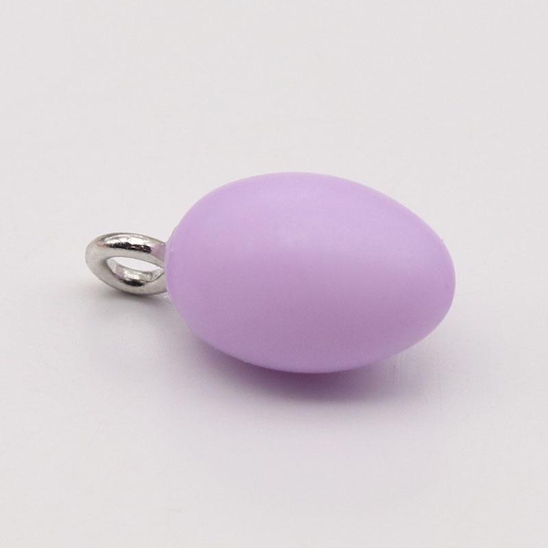 Colorful Acrylic Egg Ornaments: Mini Quail & Goose Egg Pendants for DIY Jewelry.