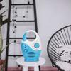 Archuu Portable AM/FM Radio, Waterproof Broadcast Music Shower Weather Radio with Speaker, Suitable for Shower Room, Bedside Table, Garage (Blue)