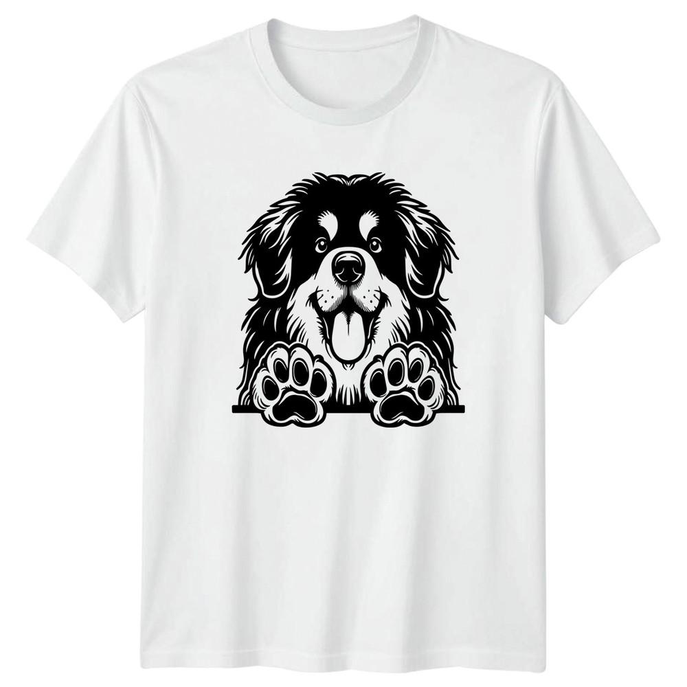 Happy Fluffy Dog Paws Animal Lover Graphic Tee Unisexs Unisexs TShirt S