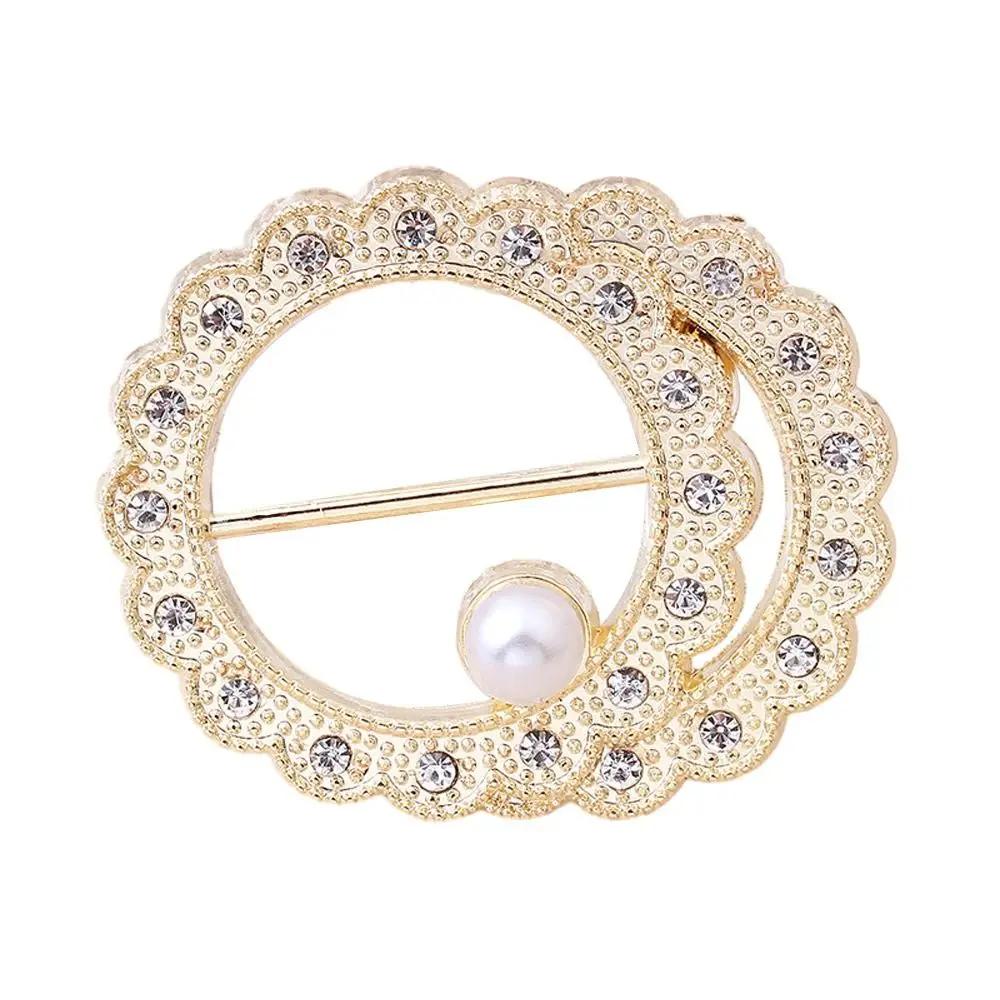 1Pc Scarf Buckle Scarf Ring Shawl T-Shirt Clip Brooch Waist Buckle Silk Clasp Clips Fashion Jewelry