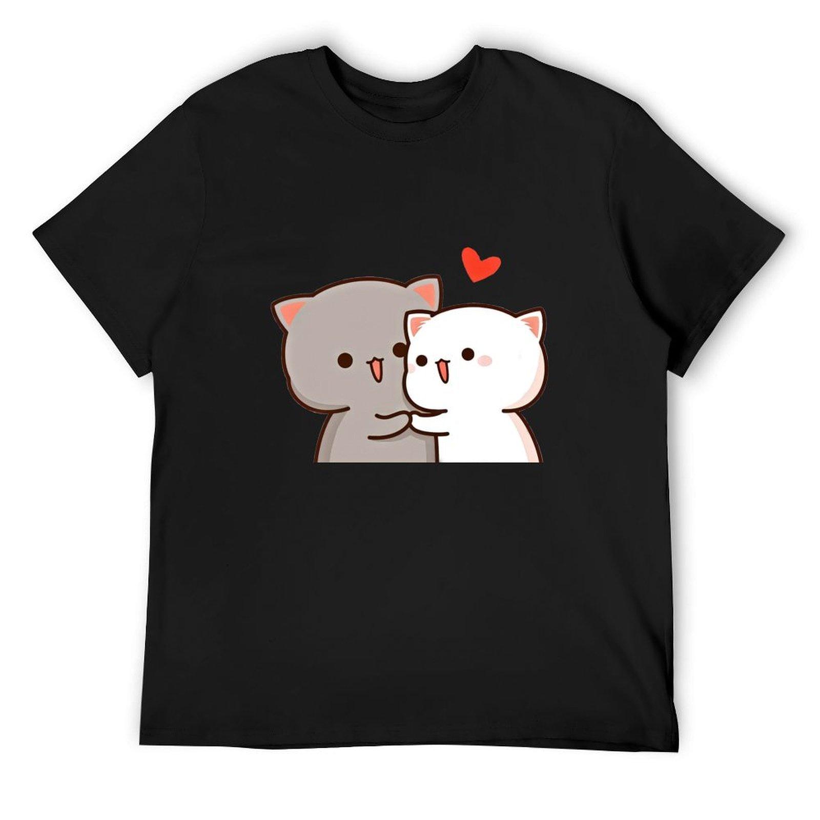 

Peach And Goma T-Shirt cute clothes animal prinfor boys summer top mens clothes 4XL