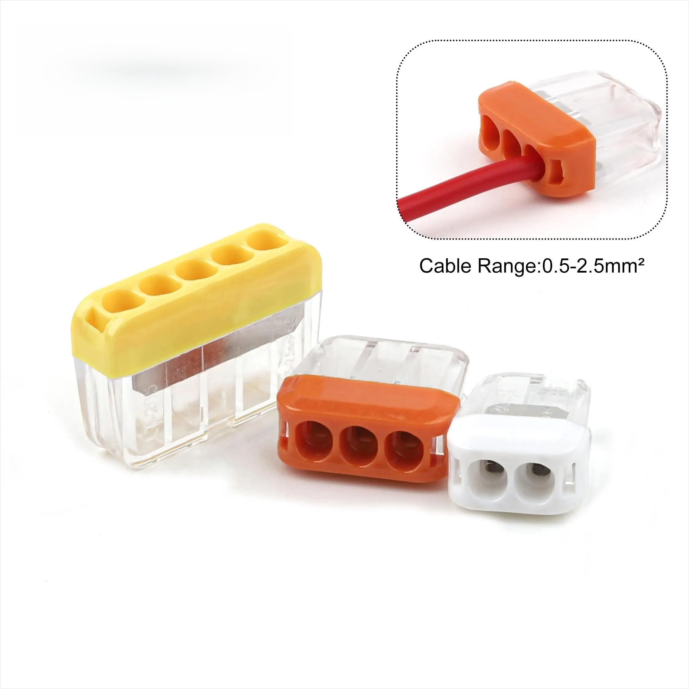 

10PCS Direct Plug Type Electrical Universal Mini Quick WireConnector Wiring Terminal Suitable For 20-14AWG 10PCS