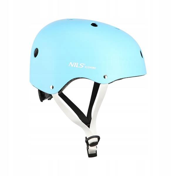 Niebieski Kask Na Rower Ochronny Mocna Skorupa Wentylowany Rozmiar L 58-61