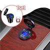 1pc Car Multifunctional Quick Charger Auto Accessories Universal Car PD USB Three Port Charger Black Car Digital Display Charger