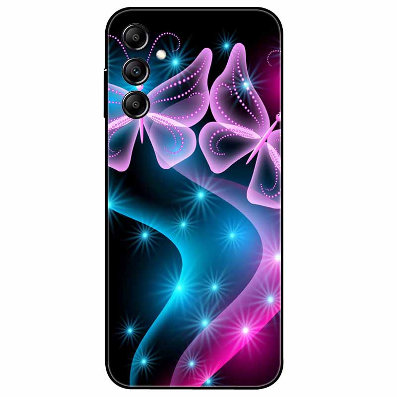 Silicone Phone Case For Samsung Galaxy A54 5G A34 A14 A24 Cover TPU Protective Soft Cat Para Funda for SAMSUNG A54 A 54 Fashion