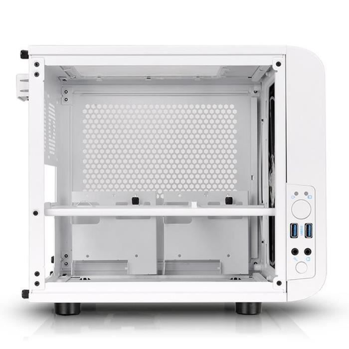 Thermaltake Boîtier PC Core V1 Snow Edition Blanc