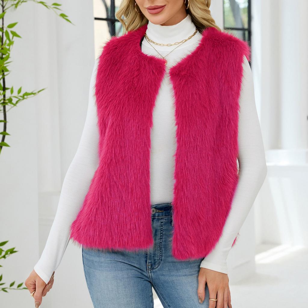 Fashionable Women's V-neck Vest Sleeveless Jacket