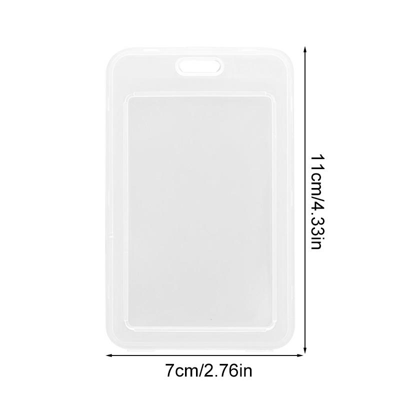 5/10Pcs Clear Card Holder Universal Transparent Waterproof Protective Case Unisex Work ID Card Cover
