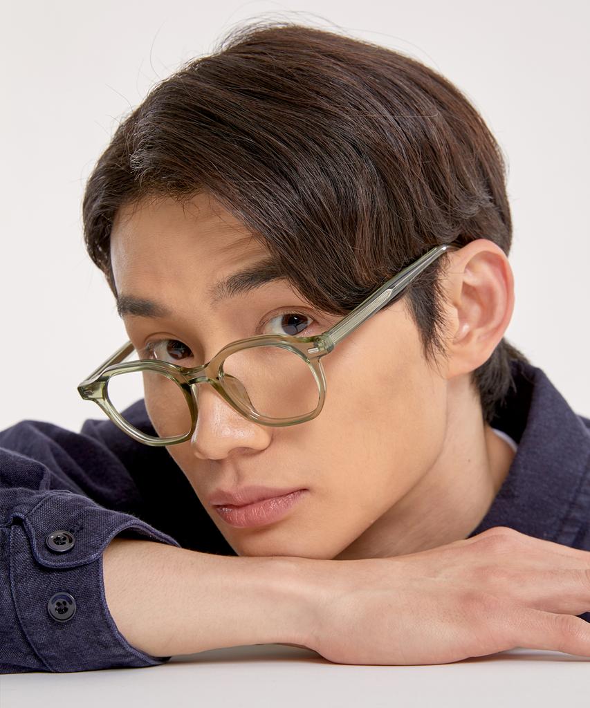 Eseubika Bert2-C03 Blue Light Horn-Rimmed Glasses
