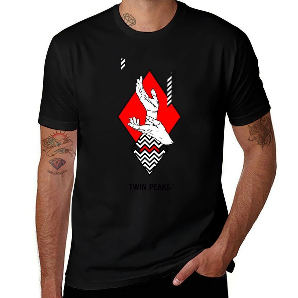 Meanwhile. Twin Peaks. T-Shirt T Shirts Cotton 100% Man T Shirts Graphic T-Shirt