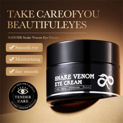 Straffende Augencreme, Schlangenpeptid-Augencreme, Tägliche Anti-Aging-Augencreme, Entfernt Tränensäcke, Augenringe, Anti-Falten, Reduziert Augenlinien