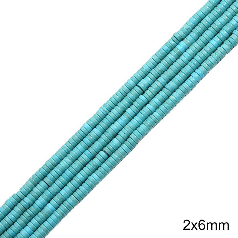 Synthetic Blue Turquoise Round Loose Beads for DIY Jewelry Accessories - Bracelets, Necklaces, Pendants