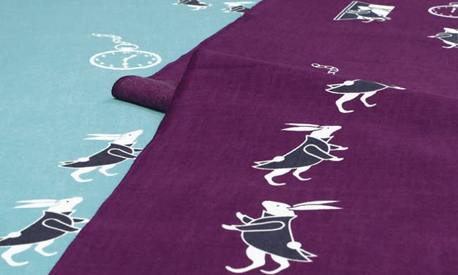 Dyeing Anbo Tenugui Authentic Dyed Cotton Tokuoka Made In Japan 35cm X 100cm "Time-NC Purple" 100%