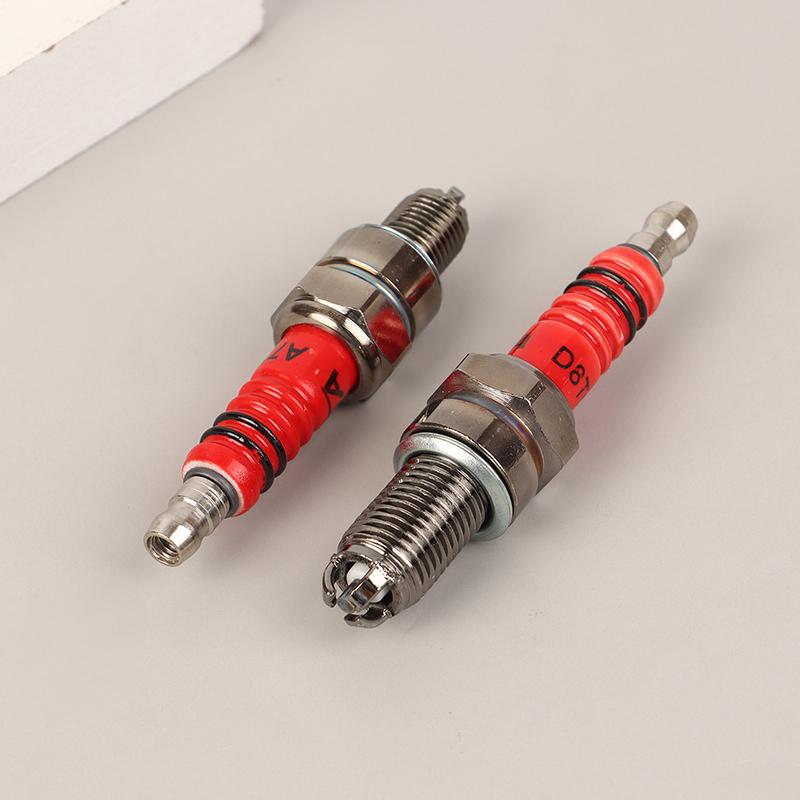 Racing 3 Electrode Spark Plug A7Tc D8Tc Fits For Gy6 50Cc 110Cc 125Cc 150Cc Scooter Dirt Bike Go Kart Motorcycle Accessories