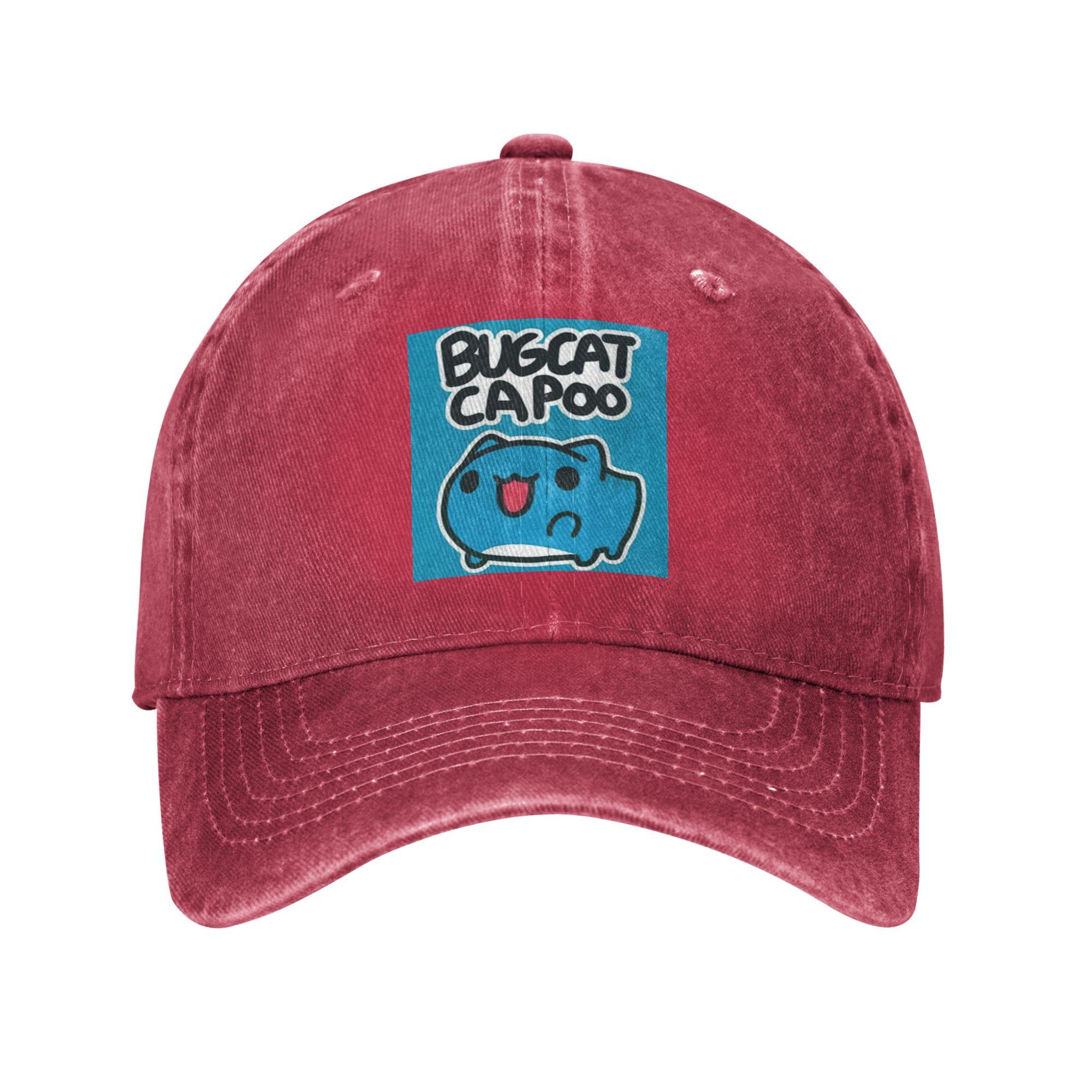 

Комический Кот Багкэт Капу Bug Cat Бейсболки Snapback Джинсовые Кепки Регулируемая Кепка Спортивная Бейсболка Ковбойская Шляпа для Унисекс Женщин One Size