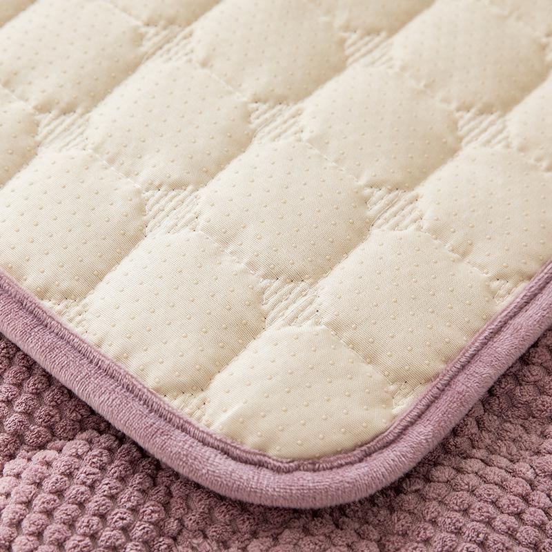 Sofa Cushion Thick Corduroy Non-Slip Cushion Simple Modern Leather Sofa Cover Winter Plush Sofa Slipcover