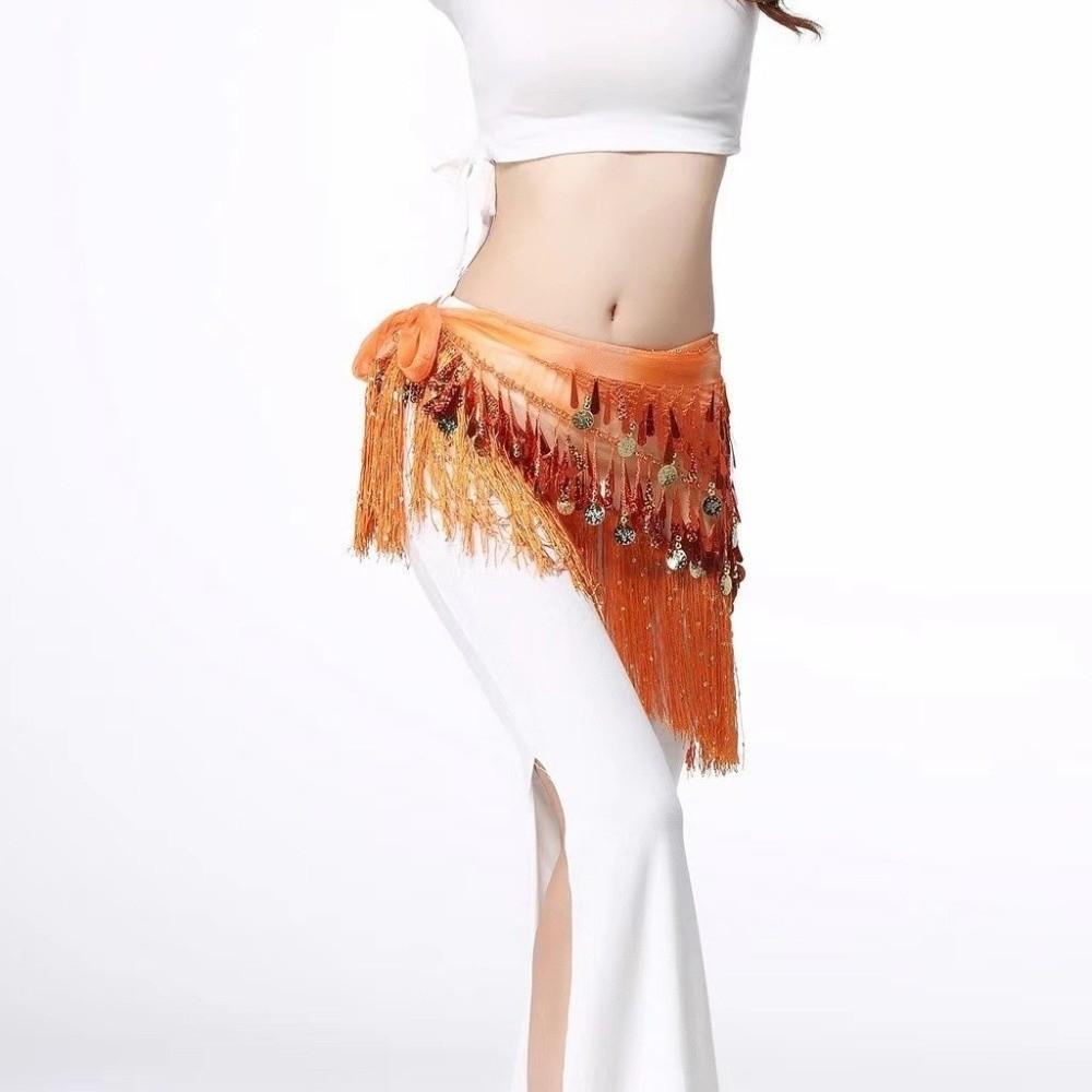 Long Tassel Belly Dance Waist Chain Hollow Belly Dance Hip Scarf Dancer Accessories