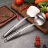 Stainless Steel Kitchenware Six-piece Set: Spatula,Soup Ladle,Slotted Spoon,And Frying Spatula
