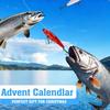 24Pcs/Set Christmas Fishing Lure Advent Calendar Artificial Soft Hard Bait Accessories Countdown Calendar Box Fishing Enthusiasts Holiday Gift