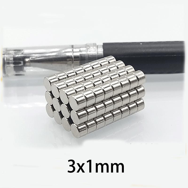50/100pcs 3x1mm & 2x1mm Sub-Miniature Magnets. For Extreme Detail in Micro Robotics & Fine Jewelry.
