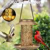 Charming Outdoor Solar Metal Hummingbird Feeder And Decorative Garden Light For Bird Feeding And Watering