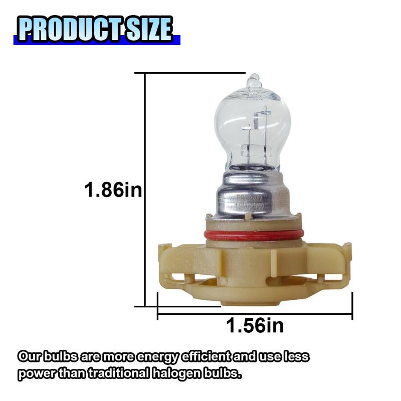 2 Stück PSX24W Halogenlampe für Jeep Grand Cherokee/Patriot/Compass Tagfahrlicht Quarzglas Auto-Glühbirnen PG20-7 2504 Glühbirnen 7