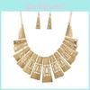 Artistic Vintage Alloy Necklace And Earring Set Casual Wear Clothing Accessories