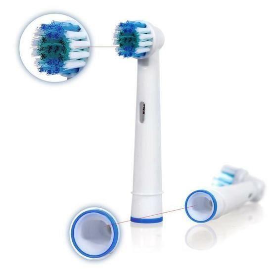 Tête de brosse à dents électrique - VOLY - 16pcs - Doux poils - Anneaux de couleur - Mixte