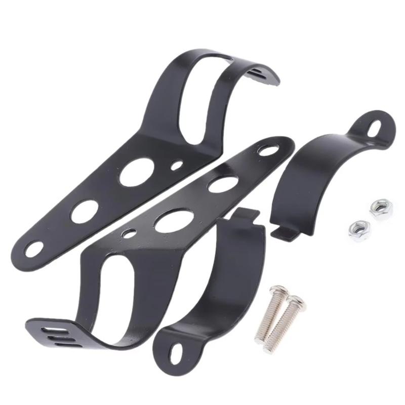 Motorcycle Headlight Mount Bracket Holder Easy Installation Aluminum Headlight Lamp Ear Bracket Modification Accessories