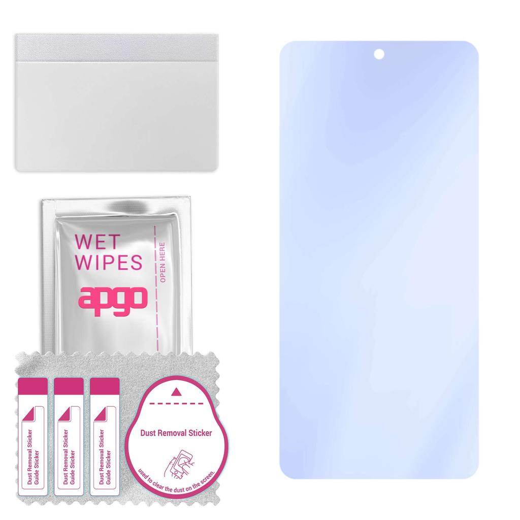 apgo Sticlă hibridă 9H ultra-clară compatibilă cu Vivo S15, sticlă nano flexibilă, înlocuitor excelent pentru sticla securizată, rezistentă la zgârieturi, fu