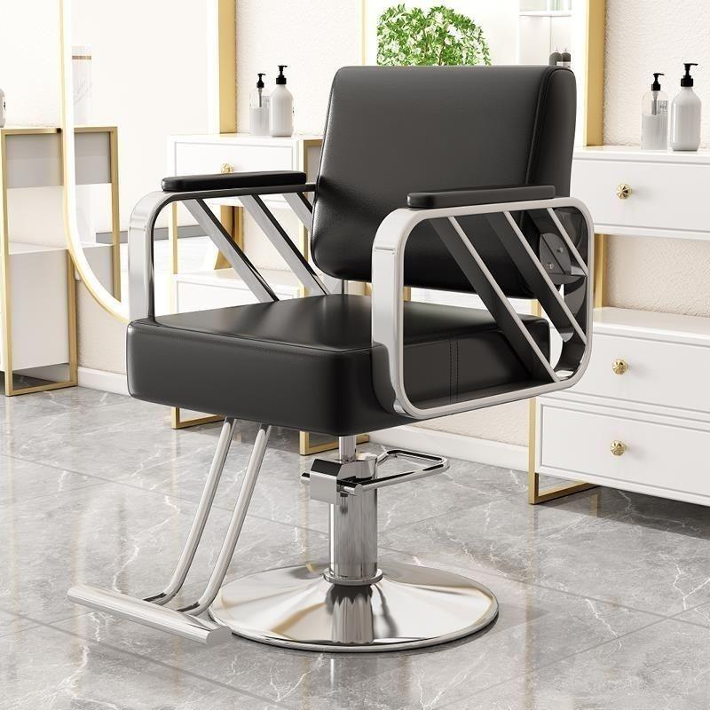 High-End Reclining & Liftable Barber Chair for Salon and Hairdressing