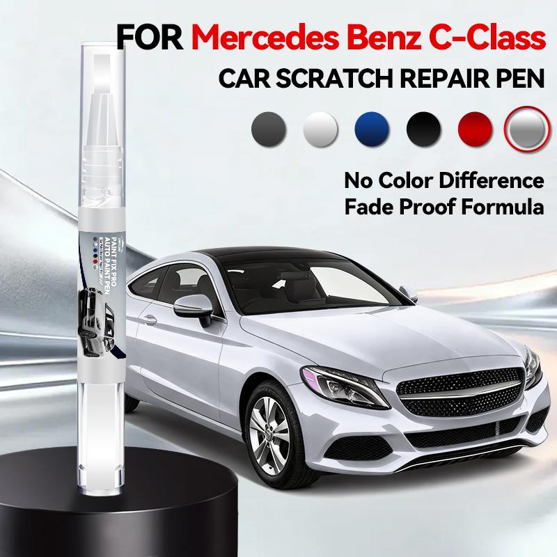 Für Mercedes Benz C-Klasse 1993-2025 W204 W205 W206 Lackreparaturstift Ausbesserungsstift Kratzerentferner DIY Autozubehör Schwarz Weiß