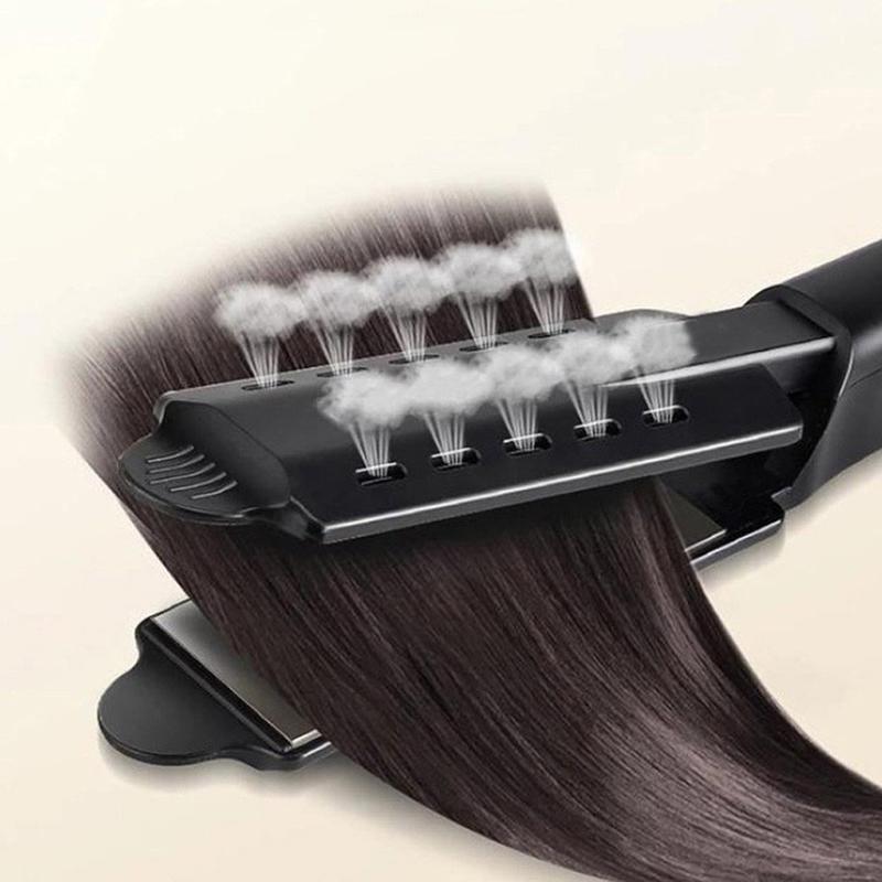 Electric Professional Steam Hair Straightener Ceramic Vapor Hair Flat Iron Curler Steamer Hair Styling Tool