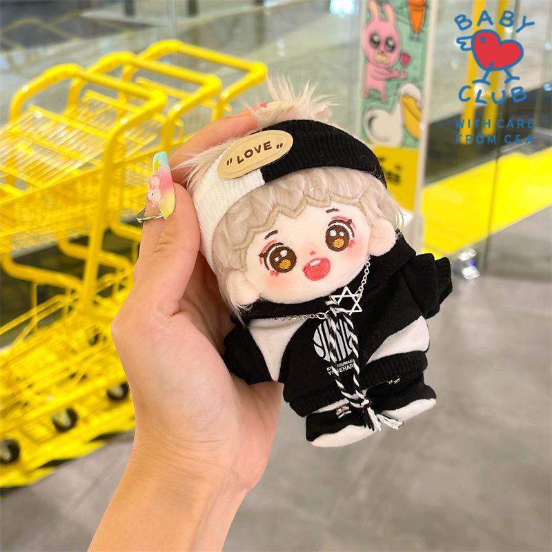 10cm Celebrity Style Cotton Doll Plush Toy Cute Baby Pendant Bag Charm Birthday Gift
