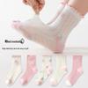 Kids' Spring-Summer Breathable Cartoon Cotton Mid-Calf Socks