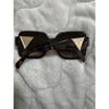 Used GUESS brown square sunglasses