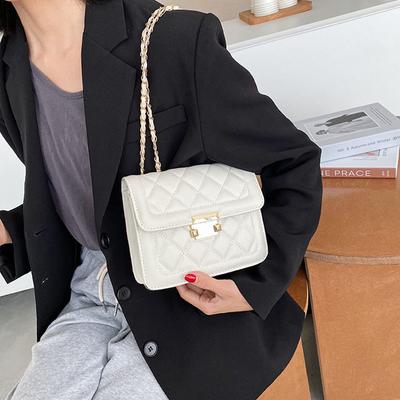 Spring Small Bag Women's Bag 2025 New Trendy Fashion Diamond Chain Bag Ins Shoulder Messenger Bag