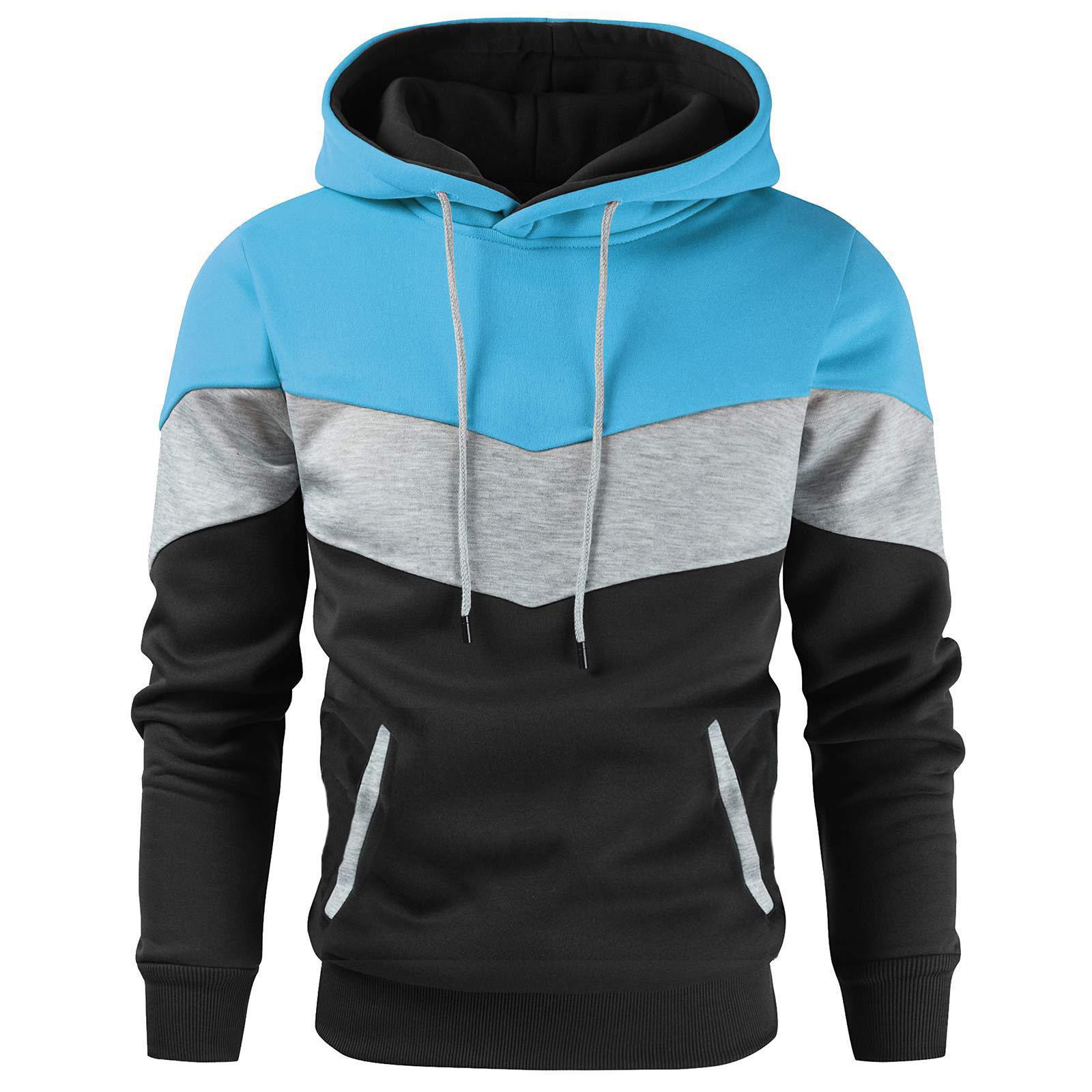 

Hooded Sports Tracksuit Unisex Running Outfits Long Sleeve Pullover Hoodies Sweatshirt XL