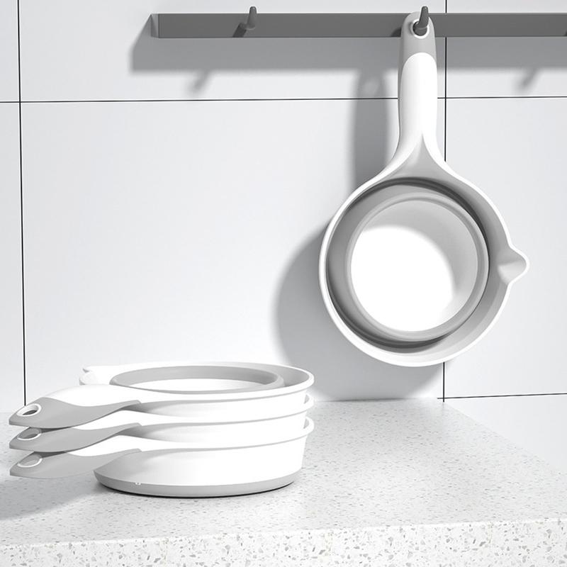 Hot Sale Folding Water Ladle Portable Plastic Water Ladle For Kitchen Can Be Hung