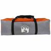 4 Person Tunnel Tent Gray and Orange 778 x 356 x 210 cm