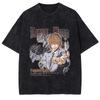 Death Note Yagami Light Manga Maglietta Grafica Vintage Lavata Gotica Anime Unisex Oversize Girocollo Cotone Manica Corta Maglietta Top